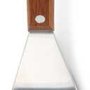 Homi styles Cookie/Brownie Spatula Small Metal Spatula With Merbau Wooden Handle | Heavy Duty Stainless Steel Flipper With Beveled Edges | Small Spatula Portable Cooking Turner Mini 2.5-Inch Blade