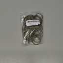 Antique Brass Curtain Rings with Eyelets for Up to 1.0-inch Curtain Rods (Set of 30 PCS Curtain Rings) (1 1/4 inch Inner Diameter)