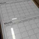 36" x 18" Vertical 3 Month Whiteboard Calendar Dry Erase for Wall