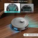 Lefant LiDAR Robot Vacuum and Mop Combo, 10000Pa Suction, 75-Day Self-Emptying Base with Multi-Floor Mapping, 240Min Runtime, Ideal for Pet Hair & Carpets, Wi-Fi/Alexa/App Control, M2S Plus