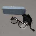 Gaoye Blue Light Blocking Glasses, Retro Round Eyewear Frame Anti Eyestrain Computer Glasses for Women Men (Tea Leopard/Transparent Lens)