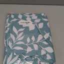 Round Vinyl Fitted Tablecloth with Flannel Backing Elastic Edge Design Table Cover Waterproof Oil-Proof PVC Table Cloth Stain-Resistant Best for 37"-44" Round (Leaf)