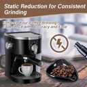 2 x 3 PCS Coffee Dosing Cup and Spray Bottle with a Spoon Kit Espresso Barista Accessories Ceramic Dosing Tray for Ground Coffee or Tea Mister Spray Bottle Reducing Static Barista Tool Set