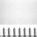 Door Metal Kick Plate 6x28 inches Aluminum Decorative Plates Protector for Doors, 18 Ga Thickness 6"x 28" (Silver)