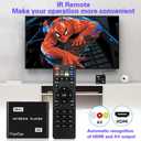 HDMI Media Player, 4K Ultra HD Digital Media Player, Supports USB Drive, SD Card, 4K@30Hz Output,H.265/H.264/AVC Decoding MP4/MKV/MP3/TS/Rmvb/Mov/JPG for Advertising Playback Multimedia TV Playback.