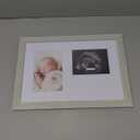Kate & Milo Rustic Bracelet ID and Sonogram Frame, Rustic Pregnancy Keepsake Picture Frame, Gender-Neutral Nursery Dcor