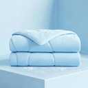 Luciphia Premium Cooling Dog Blanket Washable Q-MAX>0.5 Small Medium Large Pet Mat Puppy Cat Self-Cooling Soft Breathable Calming Throw for Sofa Crate Bed (Light Blue,40x60 inches)