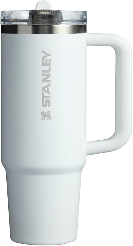 STANLEY Quencher ProTour Flip Straw Tumbler with Leakproof Lid | Built-In Straw & Handle | Cupholder Compatible for Travel | Insulated Stainless Steel Cup | BPA-Free (40 Ounces, Cream Fade)