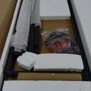 Tribesigns Bar Table, Industrial Counter Height Pub Table with Metal Footrest, 63-Inch Rectangle Wood Kitchen Dining Table with Sturdy Metal Frame for Dining Room, Home Bar (Black)