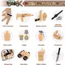 deAO Army Soldier Dress Up for Kid Military Costume Set Role Play with Helmet Accessories Solider Boy Dress up Halloween (Large, Yellow)