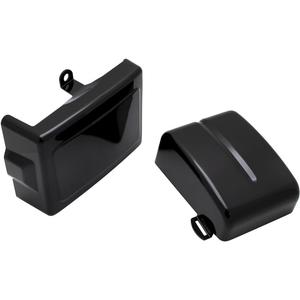 Motorcycle Left & Right Battery Fairing Covers Side Panel Oil Tank Cover For Harley Dyna Fat Bob, Super Glide, for Wide Glide, Switchback (2006-2017) Harley Dyna Street Bob (2006-2014)(Glossy Black