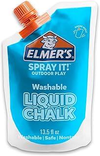 Elmer's Spray It! Outdoor Play Washable Liquid Chalk Refill Pouch, Blue, 2 Count