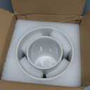 LE TAUCI Utensil Holder, 7.3"+5.4" Ceramic Kitchen Utensil Holder for Countertop, Large Cooking Utensil Crocks Gift for Mom, Boho Farmhouse Kitchen Decor, Set of 2, Reactive Glaze Arctic White