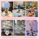 TEKXYZ 15.75 Inch Height Clear Acrylic Balloon Stand for Table Centerpiece Decoration, Set of 4