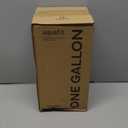 AQUAFIT 1 Gallon Water Bottle with Time Marker - Straw & Chug Lid - BPA Free Gym Water Bottle with Straw - Big Gallon Jug (Aqua, 128 oz - 2in1 Lid)