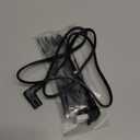 2-Slot Non-Polarized Right Angle Power Cord - 4 FT, NEMA 1-15P to IEC C7 90 Degree AC Power Cable, Universal (Figure 8) Power Supply, Black, with 25 Cable Ties