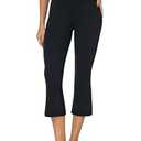 Sunzel Sunzfly Mini Flare Capris Leggings for Women, High Waist Bootcut Yoga Pants, Tummy Control Cropped Flared Workout Pant 21" Black Small