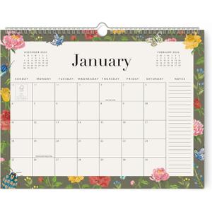 4 x Jotsome Wall Calendar 2026, 14.2"x11.2" Monthly Calendar From Now To December 2026, Bleed-Proof Paper Calendar with Notes For Home and Office, Easy Organizing(Florals)