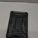 All-New Kindle Fire 7 Tablet Case (12th Gen, 2022 Release) - DJ&RPPQ Lightweight Armor Series Full Body Rugged Hands-Free Viewing Stand with Screen Protector for Amazon Fire 7 Kids Tablet - Black