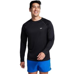 Speedo Men's UV Swim Shirt Long Sleeve Loose Fit Easy Tee (X-Large)
