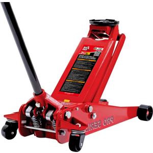 Big RED T83505-2 Torin Pro Series Hydraulic Low Profile Floor Jack with Dual Piston Quick Lift Pump, 3.5 Ton (7,000 lb.) Capacity, Red