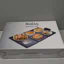 RoDzj Electric Warming Tray, 3-Panel Full-Surface Warmer, Foldable & Portable, Long-Lasting Galvanized Steel Top, Auto Thermostat, Non-Slip Feet & Power Indicator for Parties & Everyday Use