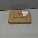 M MAELREG Golf Polo Shirts for Men Stripe Performance Moisture Wicking Dry Fit Collared Mens Polo Shirts Short Sleeve (XL)