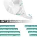 Double Sided Tape Heavy Duty, Removable Two Mounting Tape, Used for Carpet, Poster, Picture Hanging, Outdoor Multifunctional Double Sided Nano Tape,(1.1816.4FT)