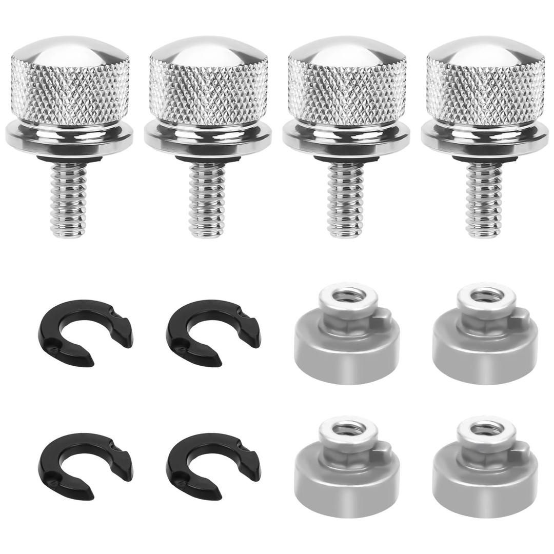 8pcs Motorcycle Seat Bolt Kit Fender Seat Nut Screw Kit for Harley-Davidson