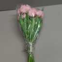 Pink Faux Tulips Real Touch (20 Pcs) - 13.5 Inch Premium PU Artificial Flowers for Mother's Day, Spring & Easter Home Decor, Wedding Bouquet