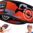 MUSICOZY Sleep Headphones Bluetooth 5.4 Headband, Wireless Earphones Music Sleep Earbuds Sleeping Eye Mask with HD Stereo Speakers for Workout Running Travel Yoga, Ideal Gifts (Black Red)