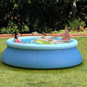 Inflatable Swimming Pool, Swimming Pool for Adults, Inflatable Top Ring Pool, Blow Up Pool for Kids, Family Pools for Backyard, Above Ground Pool (Large (10 ft X 25))