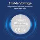 CR2032 Battery, 3V Button Coin Lithium Battery,Suitable for Watches, Calculators, Electronic Toys - Long-Lasting (10 Count)