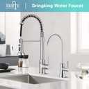 EKRTE Stainless Steel Drinking Water Faucet, Filtered Water Reverse Osmosis RO Faucet for Kitchen Sink, Brushed Nickel Reverse Osmosis Tap for Kitchen Sink