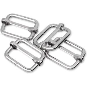 CooBigo 25 Pack 1 Inch Metal Adjustable Slide Buckles Tri-Glide Adjuster Suspender Strap Slider for Purse Bag Hardware Making Supplies Belt Backpack replacement Keeper(Silver)