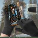 Aerynx Lightweight Running Winter Gloves Touch Screen Gloves Liners for Cycling Biking for Men Women (Black)