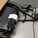 Medline Walker Wheelchair Combo, Rollator Walker for Seniors with Seat, Foldable Transport Chair with Footrests, 300 lb Capacity, Breathable Nylon, 18" Wide Seat, Black