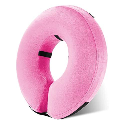 Katoggy Inflatable Dog Collar, Soft E-Collars for Dogs After Surgery, Adjustable Blow up Donut Dog Cone Collar for Small Dogs and Cats