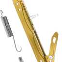 Universal Lengthened Adjustable Long Kickstand CNC Aluminum Alloy Motorcycle Long Kickstand Accessories Motor Modified Tripod Holder Kickstand Foot Side Support Stand Dit Pit Bike (Gold)