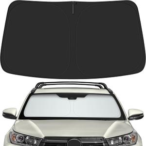 Car Windshield Sun Shade for Toyota 2014-2019 Highlander Accessories (OEM Design) Reflective Foldable Heat Insulation Sunshade for Ultimate Protection