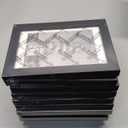 HappyHapi 4x6 Picture Frames Set of 10, Tabletop or Wall Display Pictures 3.5x5 with Mat or 4x6 Without, Multi Photo Frames Collage (Black)