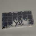 224Pcs M6 Flanged Hex Head Bolts Assortment Kit, External Flange Hex Screws, Grade 10.9 Steel Black Zinc M6-1.0 Bolts with Nuts and Washers, Full Threaded for Pump, Fix Car, DIY Project