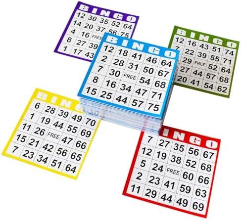SEETOOOGAMES Bingo Paper Game Cards - 1 Card - 100 Books of 5 Sheets