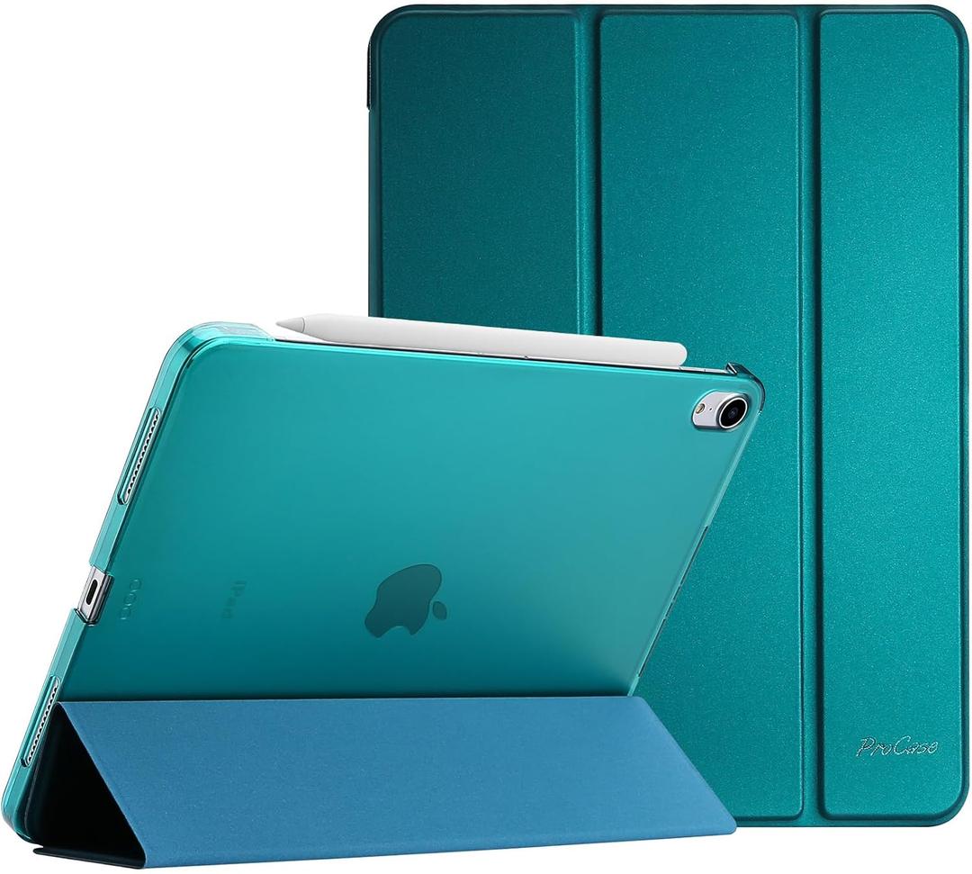 ProCase Smart Case for iPad Air 11-inch M3 M2 2025 2024/10.9 Air 5th 4th Generation 2022 2020, Protective Cover for Air 5 4 -Emerald