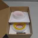 PATIKIL 3 Inch 4 Inch 5 Inch Backdraft Damper, 2 Set ABS Flexible Airflow Inline Backflow Duct Adaptor Draft Blocker for Bathroom Exhaust Fan