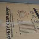 55.1 inch Extra Tall Pet Gate, Extra Wide 29.92"- 43" Adjustable Dog Gates, Pressure Mounted Walk Through Swing Safety Tall Cat Gate for Doorways, Stairs, Kitchen(Black)