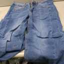 Sidefeel Women's Wide Leg Jeans Casual High Waisted Straight Zimbaplatinum Denim Pants with Pockets
 14