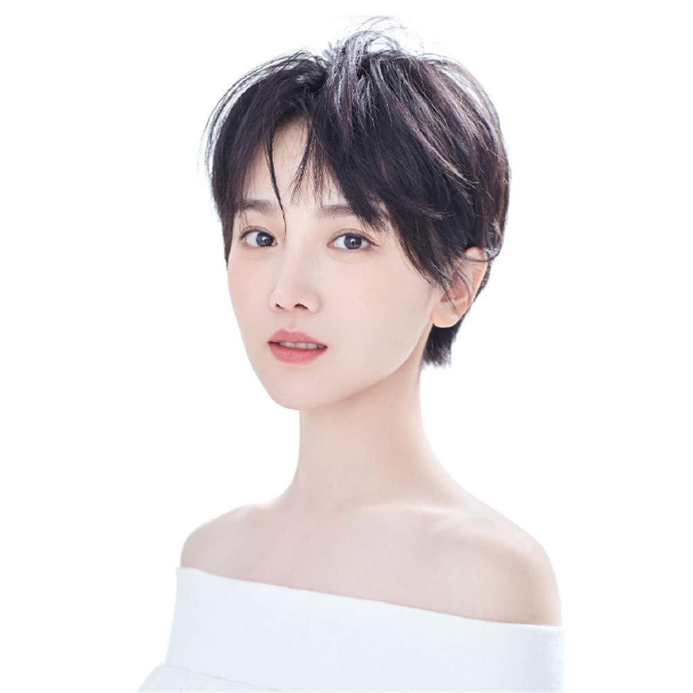 Human Hair Toppers for Women Short Straight Clip in Top Hairpiece for Thinning Hair Loss Cover 7x10 20cm Dark Brown