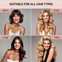 Heatless Curls, Heatless Curls Overnight Hair Care Set - Jumbo Velvet Hair Curlers to Sleep In, Soft Heatless Curling Rods for All Hair Types, Brown