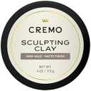 Cremo Mens Hair Clay, Premium Barber Grade Sculpting Clay for Hair Styling, High Hold, Matte Finish, 4 Oz